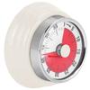 Magnetic Kitchen Timer Manual Mechanical Alarm Cooking Countdown Reminder for Time ManagementVisual Timer: White