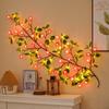 Thanksgiving Decorations Fireplace Fall Harvest Fall Decor Garland 8 Modes With 72 Warm White LED Maple Leaf Fall Decor