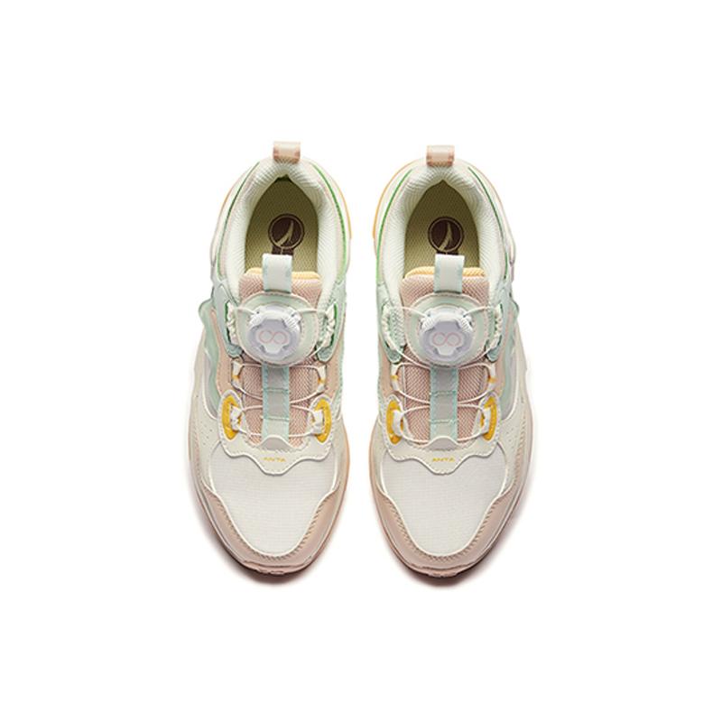 Anta Kids Synthetic Leather Fabric Lifestyle Series Versatile Personality Low-Top Running Shoes Kids sneaker 332518804U