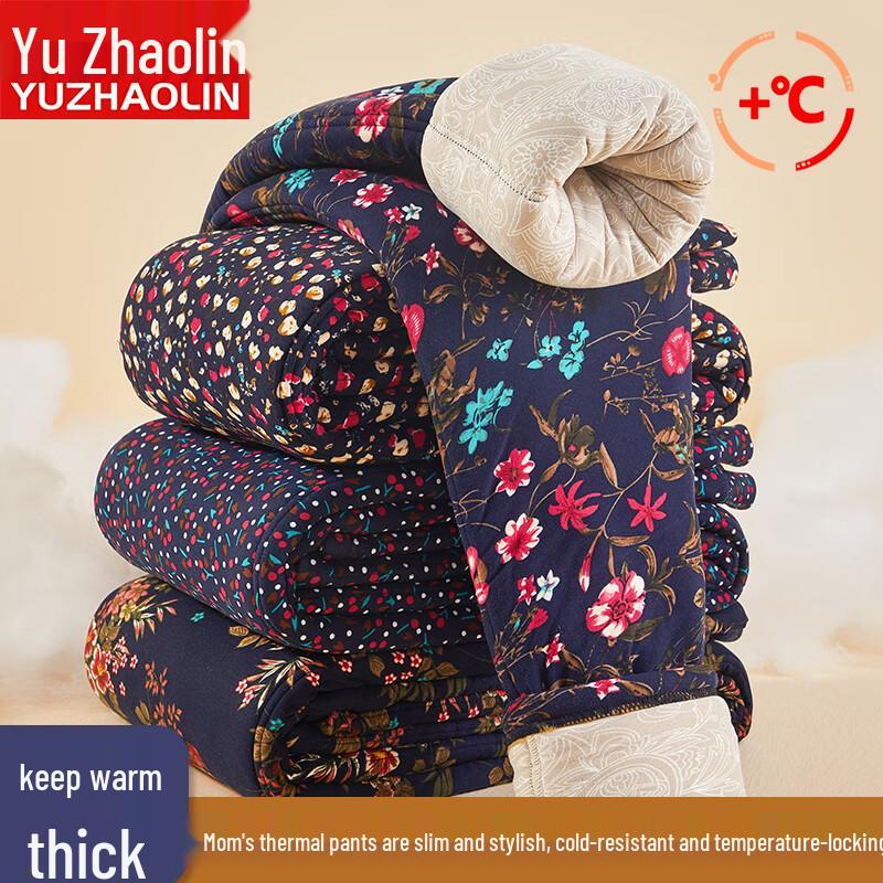 

Женские термолеггинсы с высокой талией и цветочным принтом Yuzhaolin 3XL