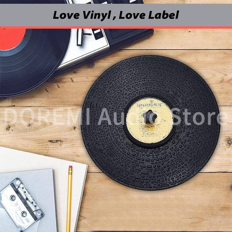 EP LP Schallplatte Label Saver Plattenreiniger Schutzhalterung Wasserdichte Reinigungszwinge für 7" 10" 12" Schallplatten
