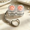 Keyboard Sensory Toy Cat Paw Fidget Keychain with LED Light, 2-in-1 Push Button Light Finger Clicker Toy, Mechanical for Stress Relief Reducing Gadget