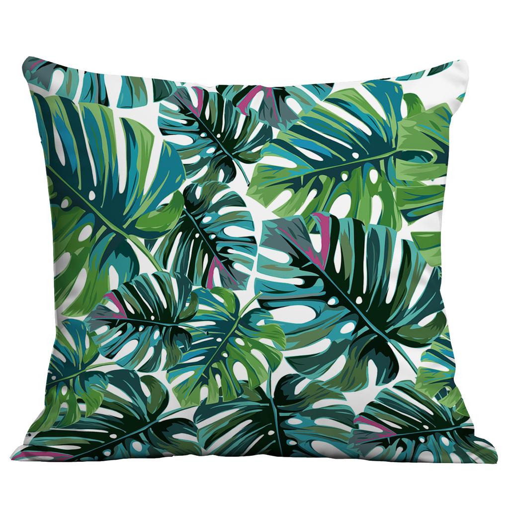 Νέα Πράσινα Φυτά, Τροπικά Φυτά, Μαξιλάρι Τυπωμένο Υψηλής Ευκρίνειας, Κάλυμμα Μαξιλαριού Καναπέ Σπιτιού