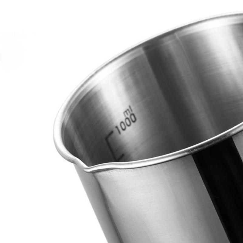Nonrust Steel Measuring Cup With Precise Measurement Marking For Baking Cooking And Mixing Ergonomic Handle Durable Kitchen Tool