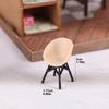 1Pc Dollhouse Miniature Simulation Balcony Rattan Chairs Furniture Model Doll House Accessories Decoration Toy