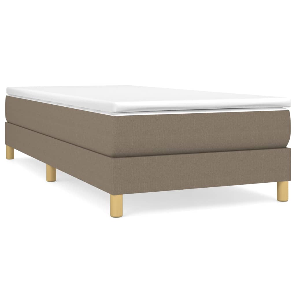 Vidaxl Bed Frame Without Mattress, Taupe, 100X200 Cm, Upholstered