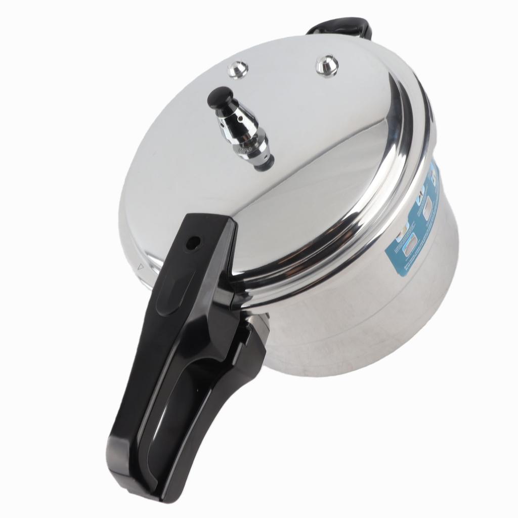 Pressure Cooker 5L Aluminum Alloy Explosion Proof Fast Cooking Canning Cooker Pot with Steam Rack for Gas Electric
