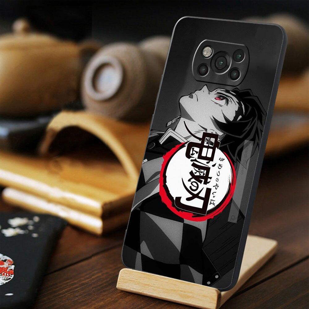 Für Xiaomi POCO MI 11 lite F3 10T M4 Pro 5G X3 NFC 11T F4 GT X4 M3 9T Handyhülle Mode Demon Slayer Kimetsu No Yaiba