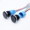 16/19/22mm Black Push Button Switch Waterproof Illuminated Metal Momentary Latching Fixed On Off Power Switch Backlit LED 3V 12V