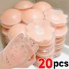 20pcs Invisible Silicone Lift Up Bra Sticker for Women Self-adhesive Bra Breast Chest Reusable Strapless Waterproof Gather Bras