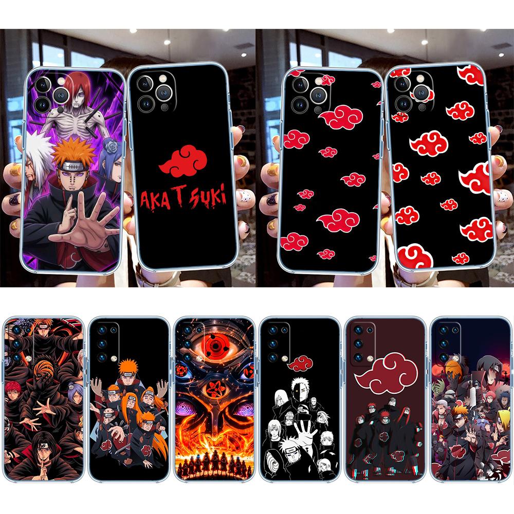 RA1 Anime Akatsuki NARUTO Handyhülle für LG K22 K30 K40 K40S K41 K42 K50 K50S K51 K51S K52 K61 K62 K71 K92 Q60 Q61 V40 V50 V60