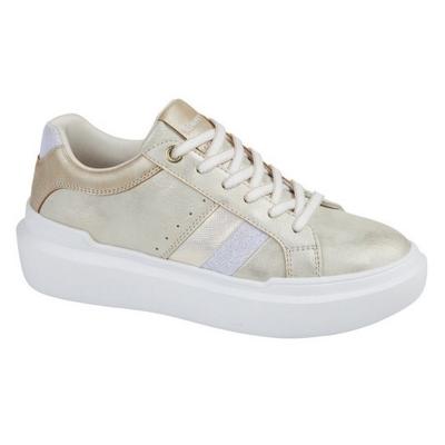 Womens/Ladies Rea Lace Up Platform Trainers