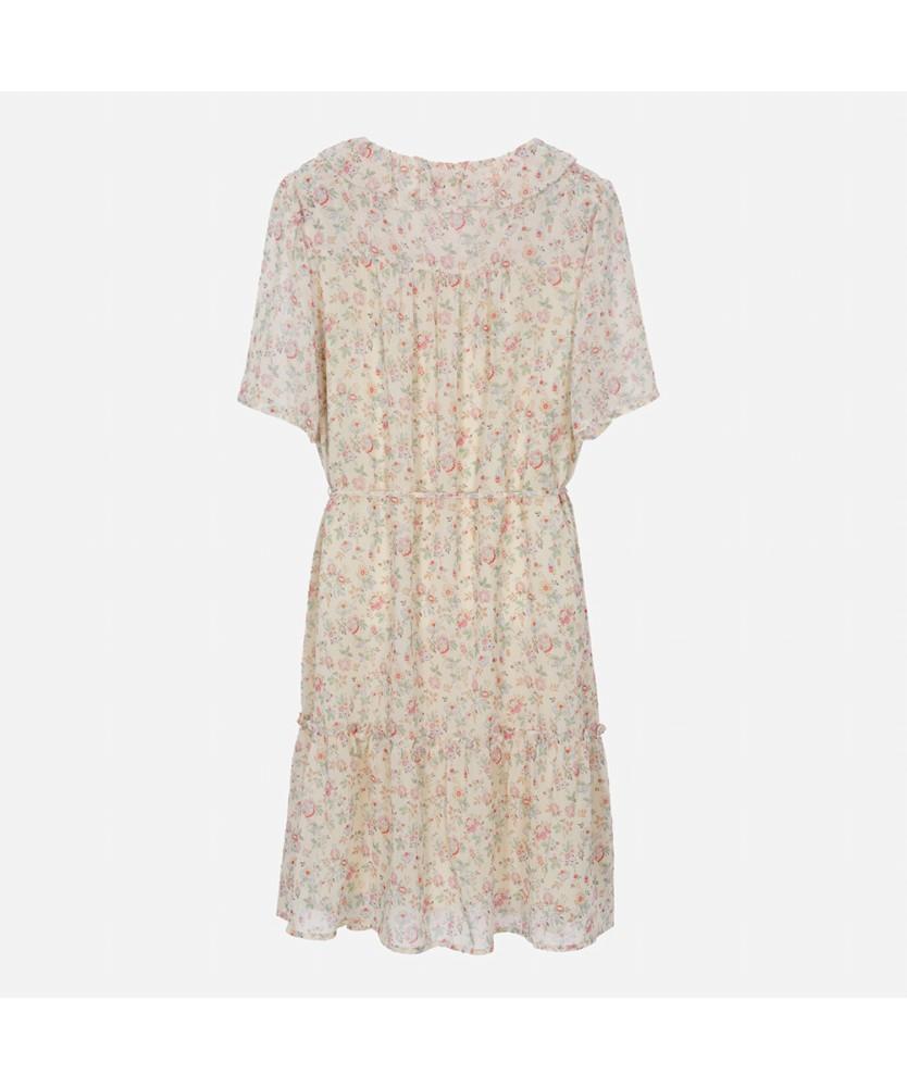 THURSDAY ISLAND Flower Pattern A-Line Midi Dress_T254Mop249W