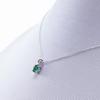 ESTELLE May Birthstone Emerald Necklace In 10K White Gold (0452-2047-0019-0000)
