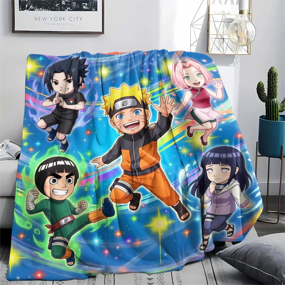 Naruto Print Flannel Blanket, Ultra Soft High Quality All Seasons Warm Throw, Home Decor Cozy Blanket, Perfect Christmas Gift