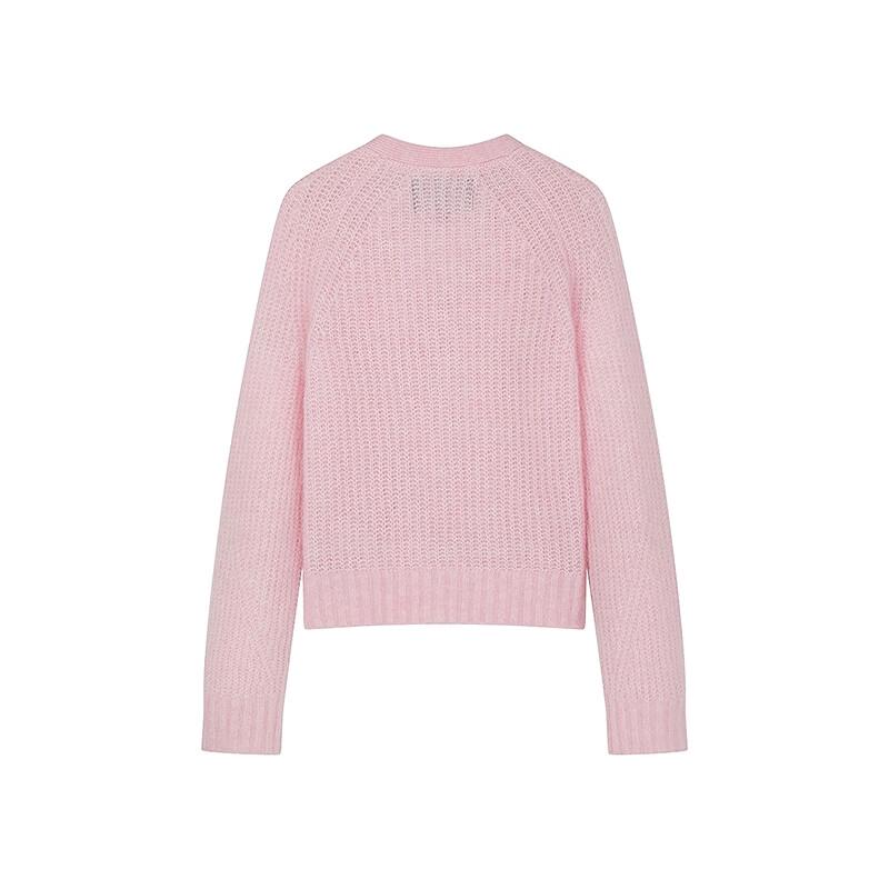 Teenie Weenie Women's V-Neck Bear Knit Cardigan