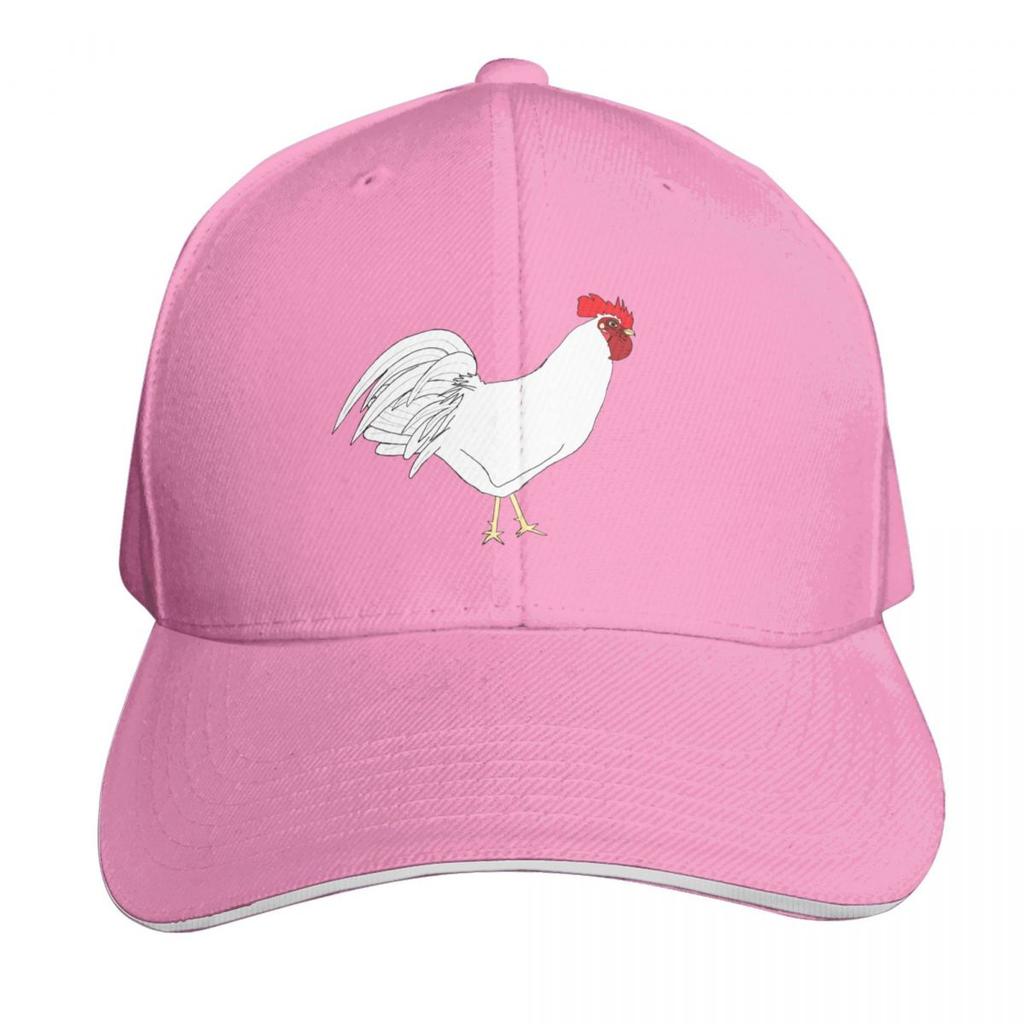 White Leghorn Chiqen Protector Baseball Cap Hat Unisex For The Sun Brand Unisex cap Unisexs big size hat fun hats Baseball Unisex Womens