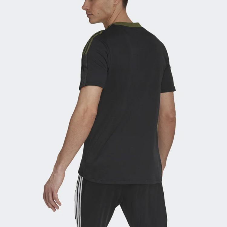 Adidas Soccer Jerseys Men's Black Moderate Straight Fit GU8189