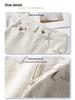 Women's Off-White High-Waisted Wide-Leg Jeans, 2025 Spring/Summer Loose Slimming Straight-Leg Pants.