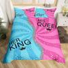 Exquisite 3D Couple Lovers Couples Wallpaper Digital Printing Bedding Set Duvet Cover Comforter Bed Boys Girls Gift