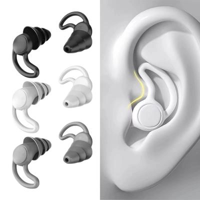 Hot Comfortable Premuim Silicone Reusable Ear Plugs NRR 40dB Noise Reduction for Sleeping Swimming Studying Concerts Cancelling