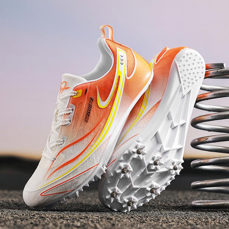 New professional track and field shoes nail football shoes running shoes sprinting medium and long distance running sports shoes female long jump stud