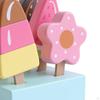 Ice Cream Toy Popsicle Education Toys Wooden Fake Pretend Play for Girls Boys Kids