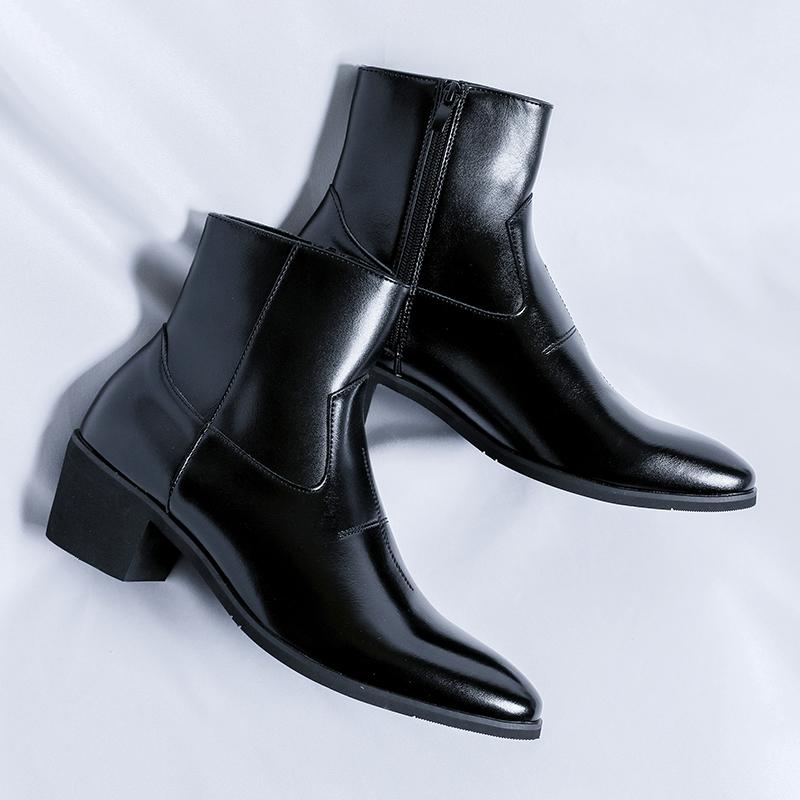 Fashion Leather Ankle Boots For Man Genuine Leather Big Size Boots High Quality Designer Casual Formal Outdoor Boots Fashion Business