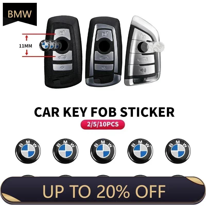 For BMW 11/14mm Car Key Sticker Logo 3D Metal Emblem Car Accessories for BMW E46 E90 E60 F10 F30 F20 E39 E36 E70 F25 F15 E53 E92
