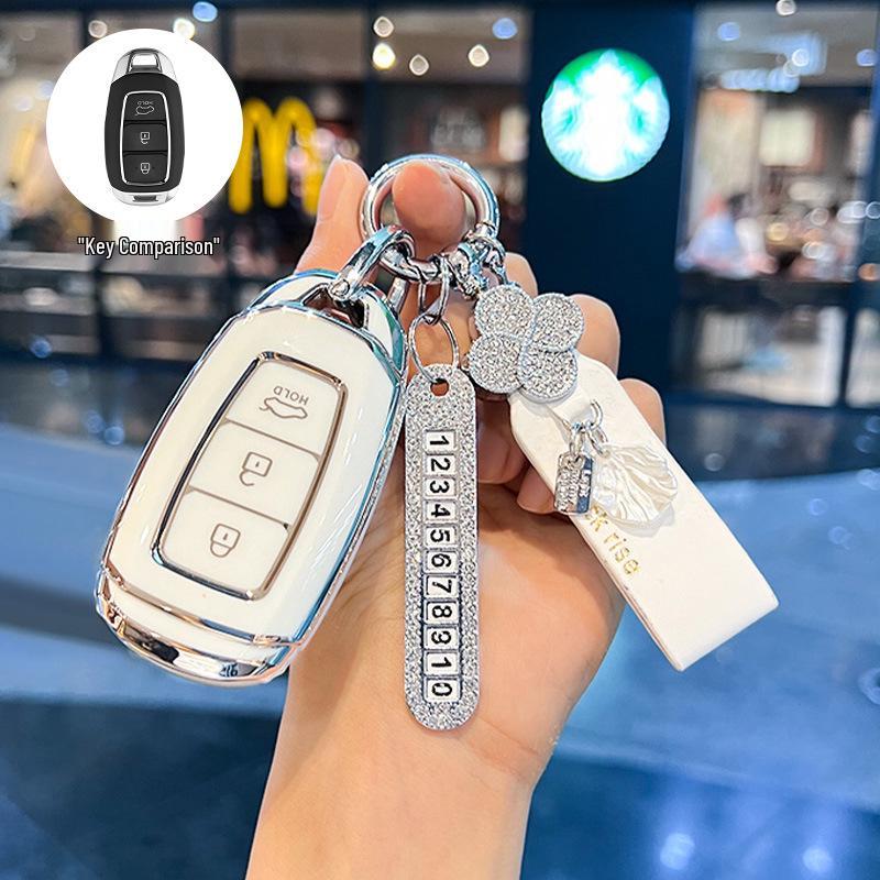 Modern ix35, Elantra ix25 Key Case: Compact Car Shell Buckle for Elantra, Lingdong, Mingtu, Langdong & Verna Models