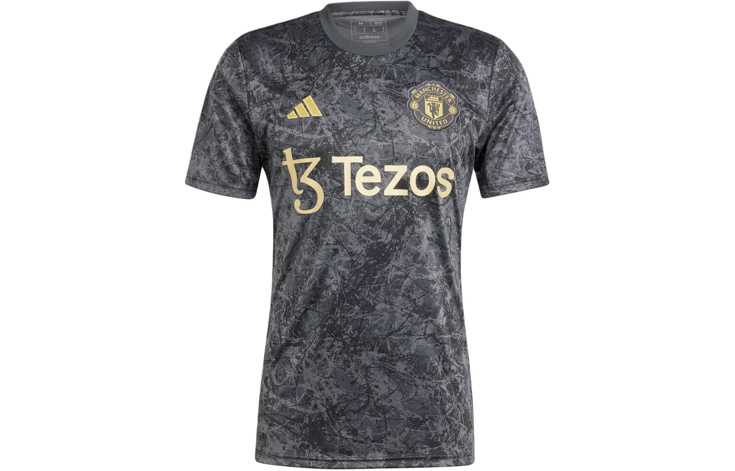 Adidas Free Shipping With AdiClub Manchester United Stone Roses Pre-Match Jersey IQ1566 M
