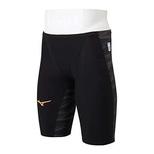 [Mizuno] Swim Competitive Swimming Challenge Swimmer Boys GX/SONIC V MR Half Spats N2MB0002 90: Black Size: 130 FINA (International Swimming