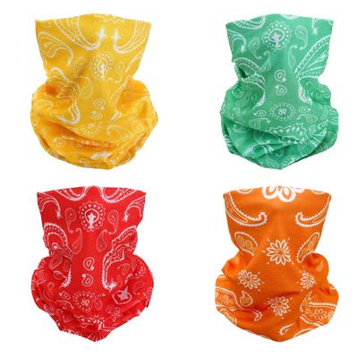 For Women and Hair Half Face Airsoft Paintball Neck Cashew Nut Flower [SMEHCF] Multi-Purpose Bandanas, 4-Pack Men, Headbands, Balaclavas, Headscarves,