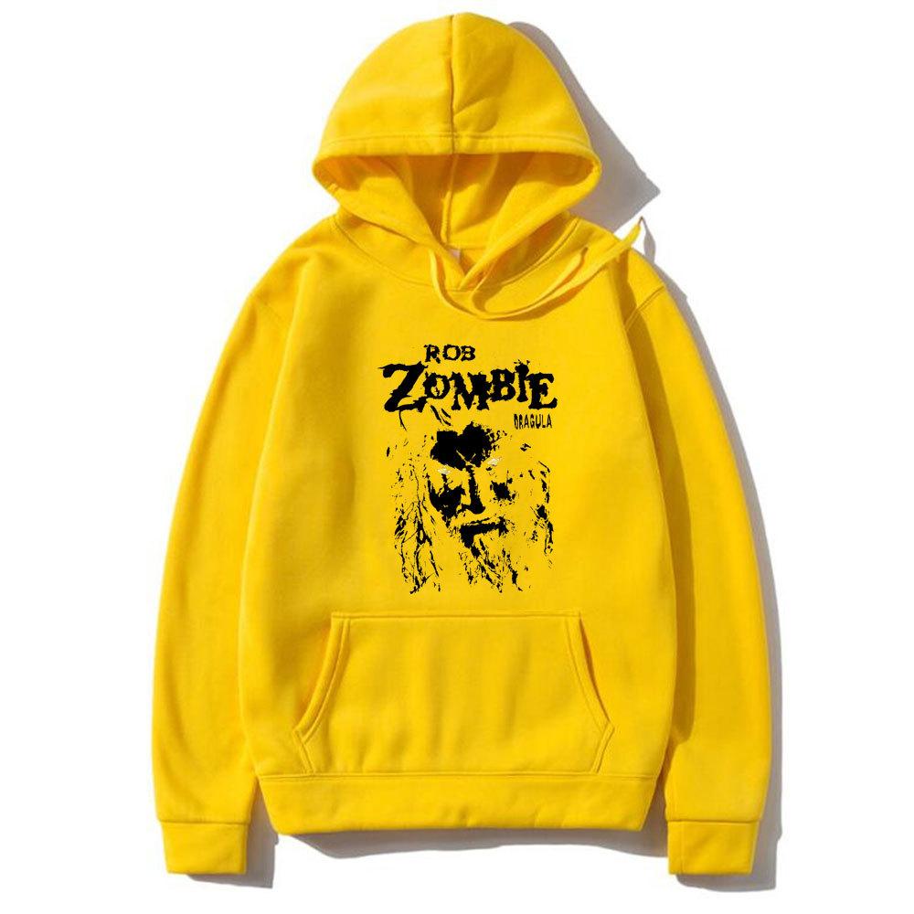 Rob Zombie Hellbilly Deluxe Dragula Retro Print Men Plus-size Hoodie Casual Street Horror Harajuku Y2K Long-sleeve Sweatshirt