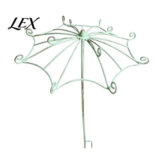 Heavy Duty Iron Support for Clematis Vintage Umbrella Garden Trellis, Metal Climbing Plant Support, Shape Patio Trellis Ivy Vines Roses Clematis,