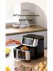 2025 Touch Control Stainless Steel Air Fryer with Large Capacity and Visible Cooking Chamber