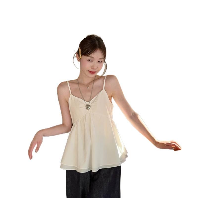 Plus Size Korean Style Sweet Slimming Camisole Top