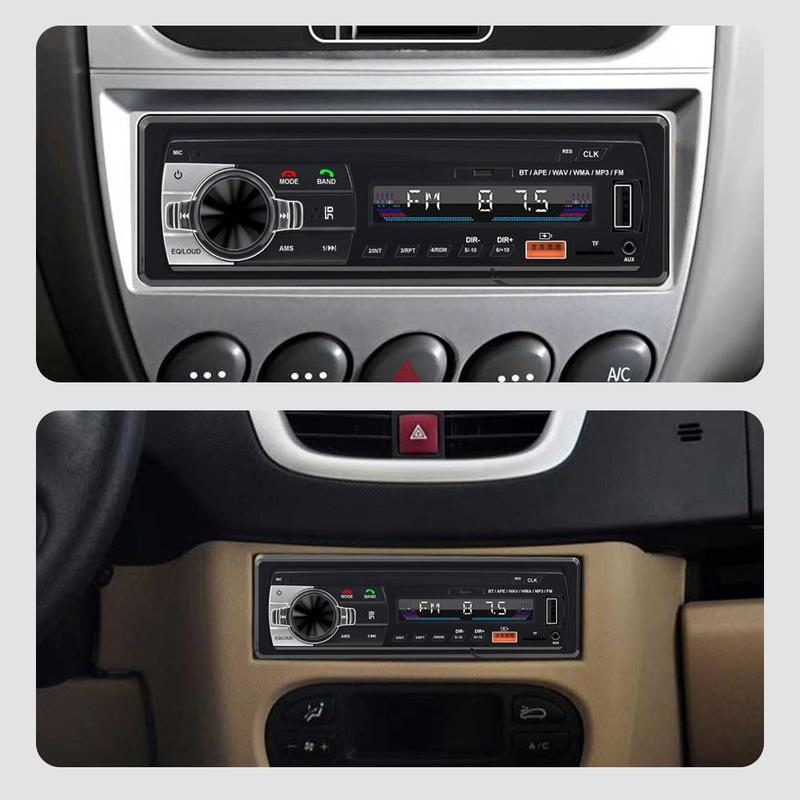 12V 1DIN In-Dash Car Radios Stereo with Remote Control Digital Bluetooth Audio Music Stereo Car Radio Mp3 Player