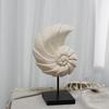 Modern Resin Seashell Starfish Decorative Sculpture Mediterranean Style Home Interior Accent