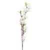 65cm White Artificial Peach Blossom Branches Fake Flower Stems for Home Decor