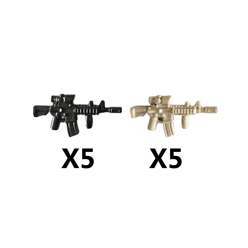 Vojáci Figurky Zbraně Stavebnice Pistole Poposha MP40 Puška AK74 Raketomet Kulka Plamenomet Hračky Dárek T051