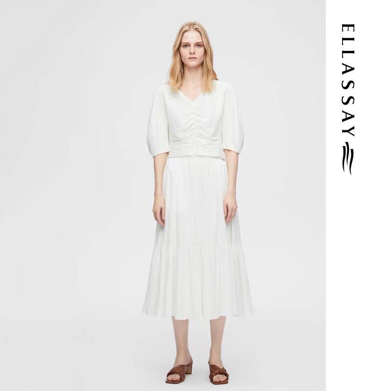 ELLASSAY Women's Vintage Cropped Blouse