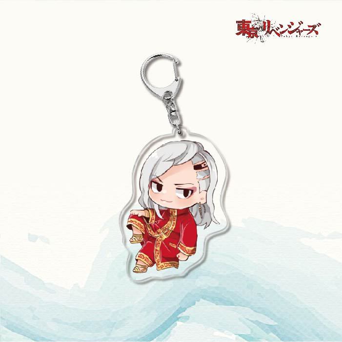 Anime Keychain Tokyo Revengers Manjiro Ken Takemichi Hinata Atsushi Acrylic Women Accessories Cute Bag Pendant Key Chain Presents