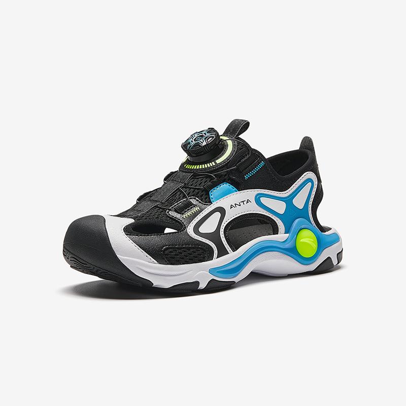 Anta Kids Synthetic Leather Trendy Comfortable Versatile Outdoor Button Closure Non-Slip Breathable Quick-Dry Low-Top Sandals Men sandals 312426905-1