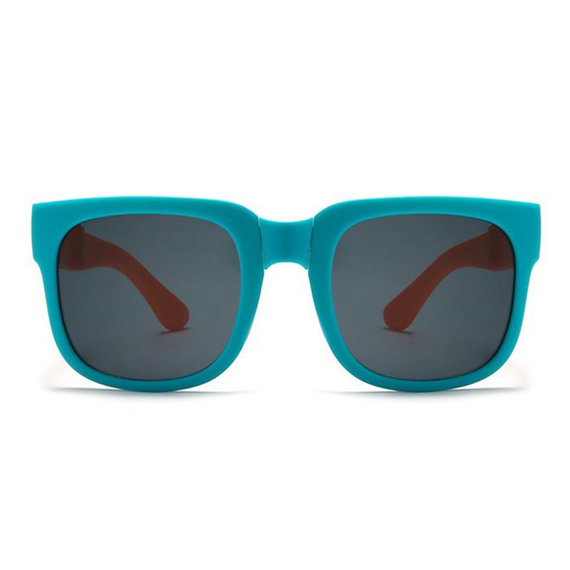 Kids Outdoor Foldable Sunglasses Baby Boys Girls Travel Goggle Shades Eyewear Vintage Square Frame Uv Sun Glasses For Children