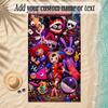 Beach TowelThe Amazing Digital Circus Custom Name Text Personalized Soft Towel for Beach Pool Indoor Home Decor Gift