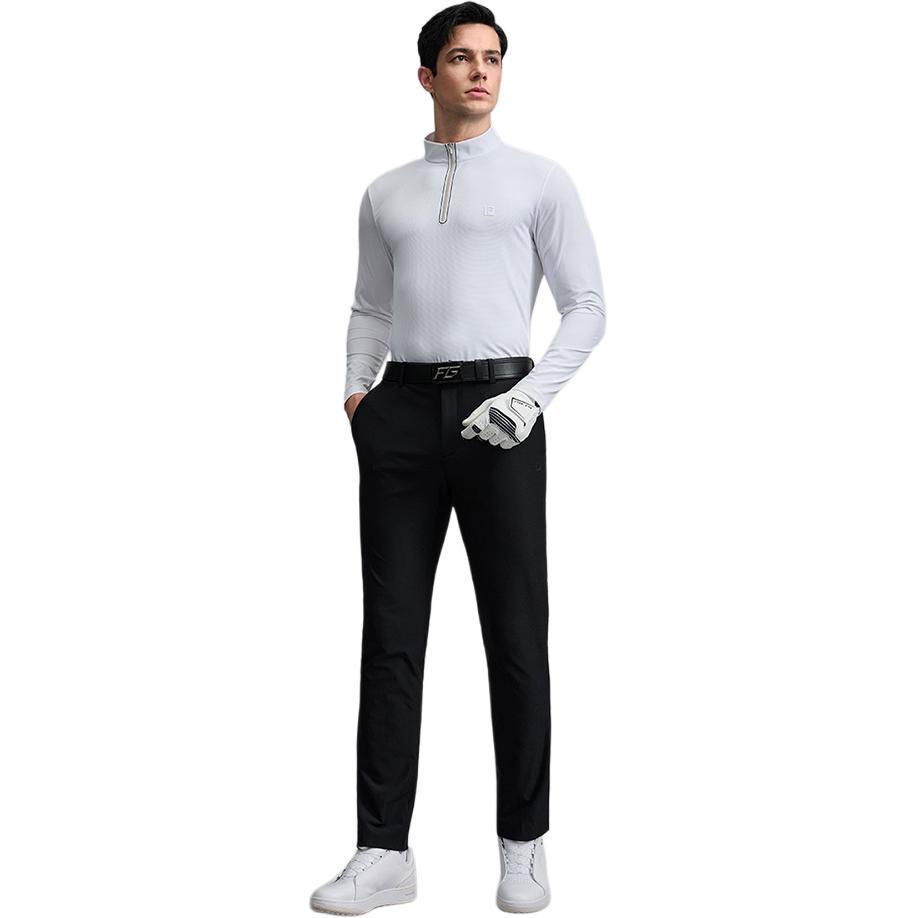 Fila Golf Series Trendy Fashion Simple Versatile Sports Straight Leg Woven Casual Pants Men Bottoms A11M545802FBK