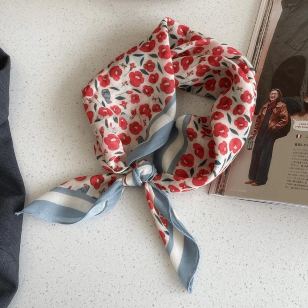 Cotton Linen Square Scarf 58cm Bandana Scarves High Quality Women's Silk Scarf Neck Decorative
