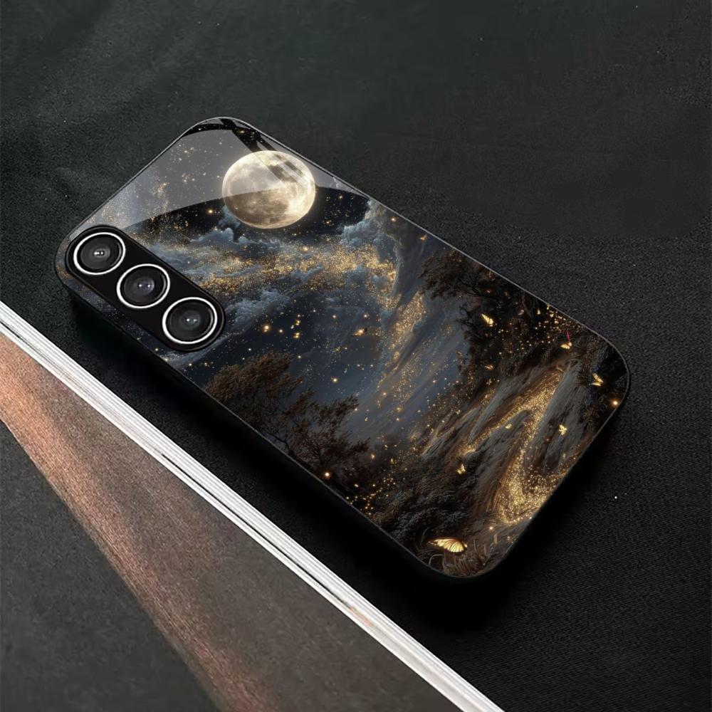 Protective Exquisite Luxury High-end PhoneCase Glass TPU PhoneCase for Samsung Galaxy S26 S25 S24 S23 S22 S21 FE,Ultra,Plus