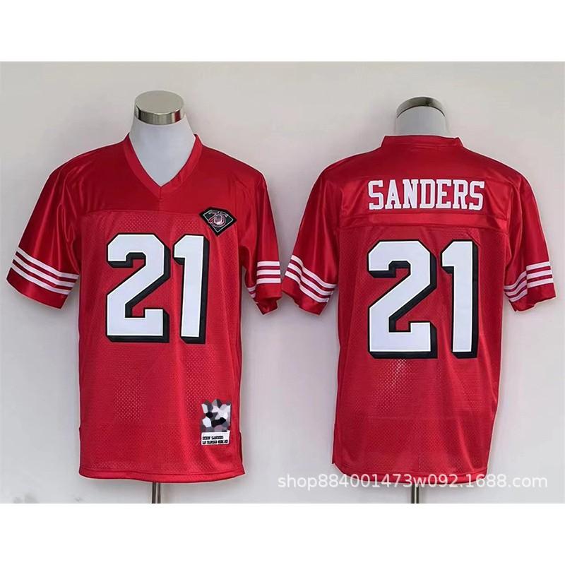 San Francisco 49ers Retro Football Jersey Mens Cotton Blend Training Uniform American Practice Fan Wear